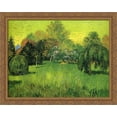 thumbnail image 1 of Public Park with Weeping Willow The Poet s Garden I 36x28 Large Gold Ornate Wood Framed Canvas Art by Vincent van Gogh, 1 of 2
