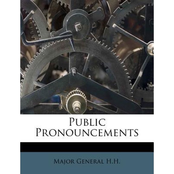 Public Pronouncements Paperback