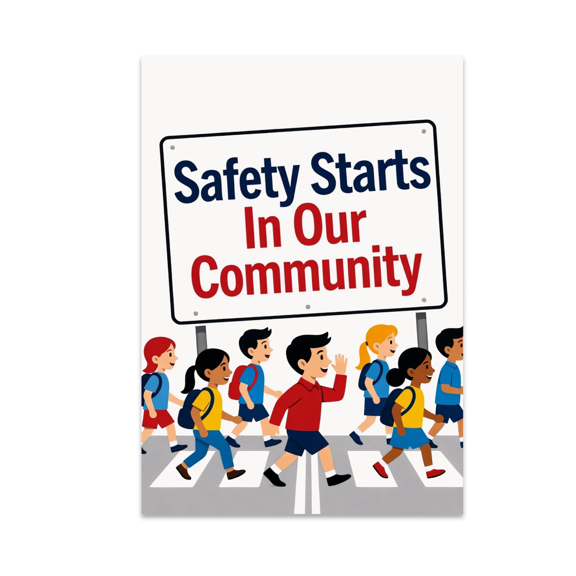 Public Safety Education Decor - Community Awareness - 13x19 Poster Print
