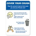 thumbnail image 1 of Public Safety Sign - Cover Your Cough 2 | Peel And Stick Wall Graphic | Protect Your Business, Municipality, Home & Colleagues |  Made in the USA, 1 of 5