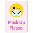 thumbnail image 1 of Public Safety Sign - Mask Up Please! | Plastic Sign | Protect Your Business, Municipality, Home & Colleagues | Made in the USA, 1 of 5