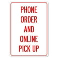 thumbnail image 1 of Public Safety Sign - Phone Order And Online Pick Up | Vinyl Decal | Protect Your Business, Municipality, Home & Colleagues | Made in the USA, 1 of 4