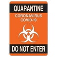 thumbnail image 1 of Public Safety Sign - Quarantine Do Not Enter 2 | Peel And Stick Wall Graphic | Protect Your Business, Municipality, Home & Colleagues |  Made in the USA, 1 of 5