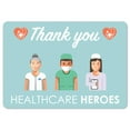 thumbnail image 1 of Public Safety Sign - Thank You Healthcare Heroes | Peel And Stick Wall Graphic | Protect Your Business, Municipality, Home & Colleagues | Made in the USA, 1 of 5
