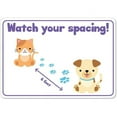 thumbnail image 1 of Public Safety Sign - Watch Your Spacing! | Aluminum Sign | Protect Your Business, Municipality, Home & Colleagues | Made in the USA, 1 of 7