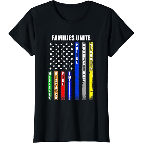 Public Service Families Unite T-Shirt for Police Officers