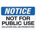 thumbnail image 1 of Not For Public Violators Will Be Prosecuted Warning,Prohibition Security Metal Signs for Home Busines Outdoor Indoor Garage Street Wall Caution Decor 12 x 8 Inch, 1 of 4
