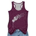 thumbnail image 1 of Public Womens Plus Size Racerback Tank Tops Trendy Sleeveless Crew Neck T Shirts Summer Loose Floral Printed Tunic Tops L, 1 of 3