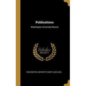 Publications: Washington University Record Hardcover