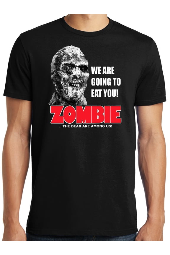 PubliciTeeZ Big and Tall Zombie Classic Horror Movie T-Shirt