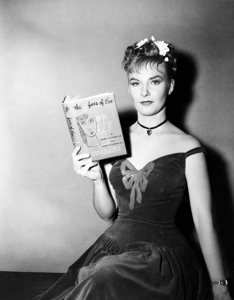 Publicity Shot Of Star Joanne Woodward Holding A Copy Of The Bestseller Canvas Art - (16 x 20)