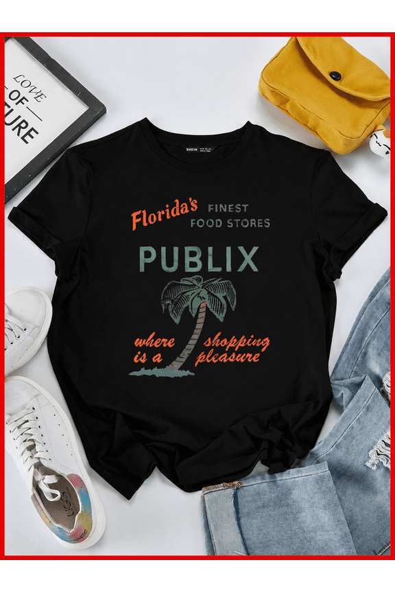 Publix Super Market Vintage Store Aesthetic Retro Graphic Green V60222 Unisex T-Shirt, S-5XL