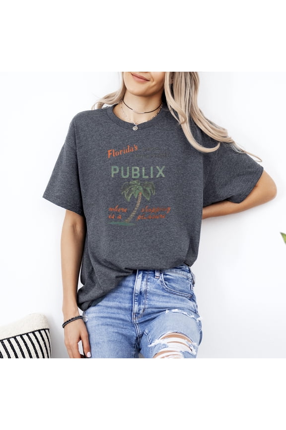 Publix Vintage Store Aesthetic Retro Graphic Decorative Art T-Shirt, for men & women, up to size 5XL