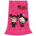 Pucca Garu Cartoon Blankets Flannel Novelty Warm Throw Blanket for