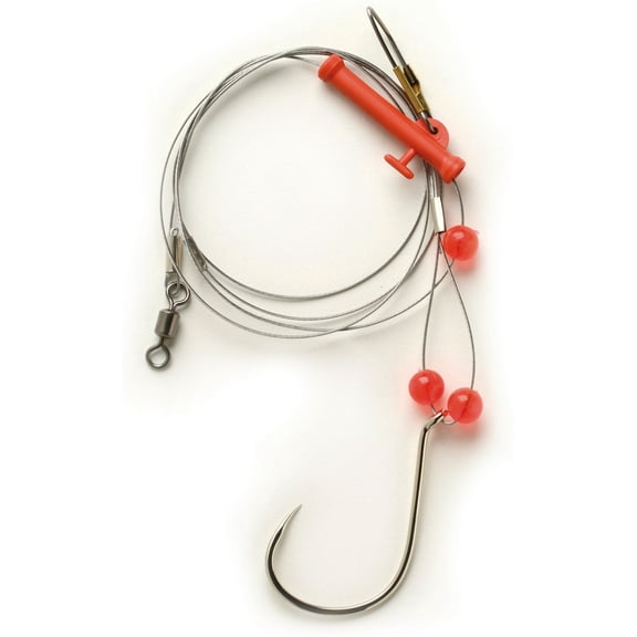 Pucci PSRWBS-8/0 Single Hook WideBend Sturgeon Rig 8/0 w/Slider