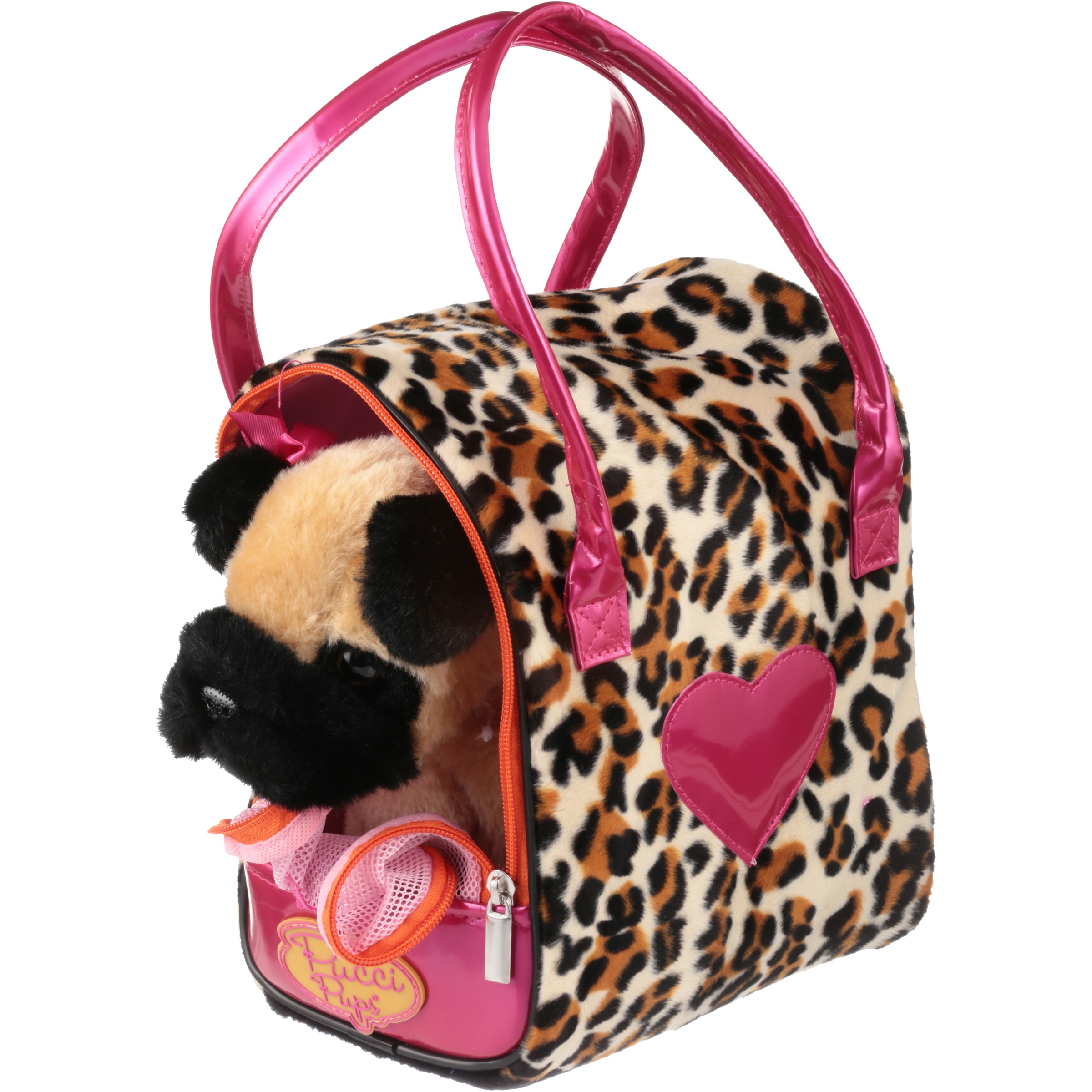 Pucci Pups Pug & Leopard Print Bag - image 1 of 4