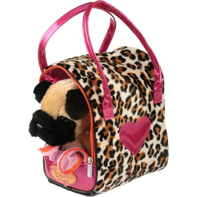 Pucci Pups Pug & Leopard Print Bag