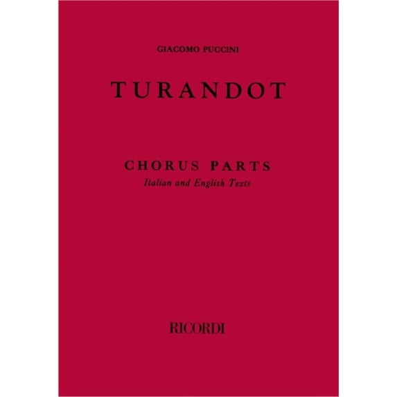 Puccini, Giacomo: TURANDOT / Ricordi / 1986