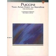 Puccini Two Arias from La Rondine The Vocal Library, Paperback