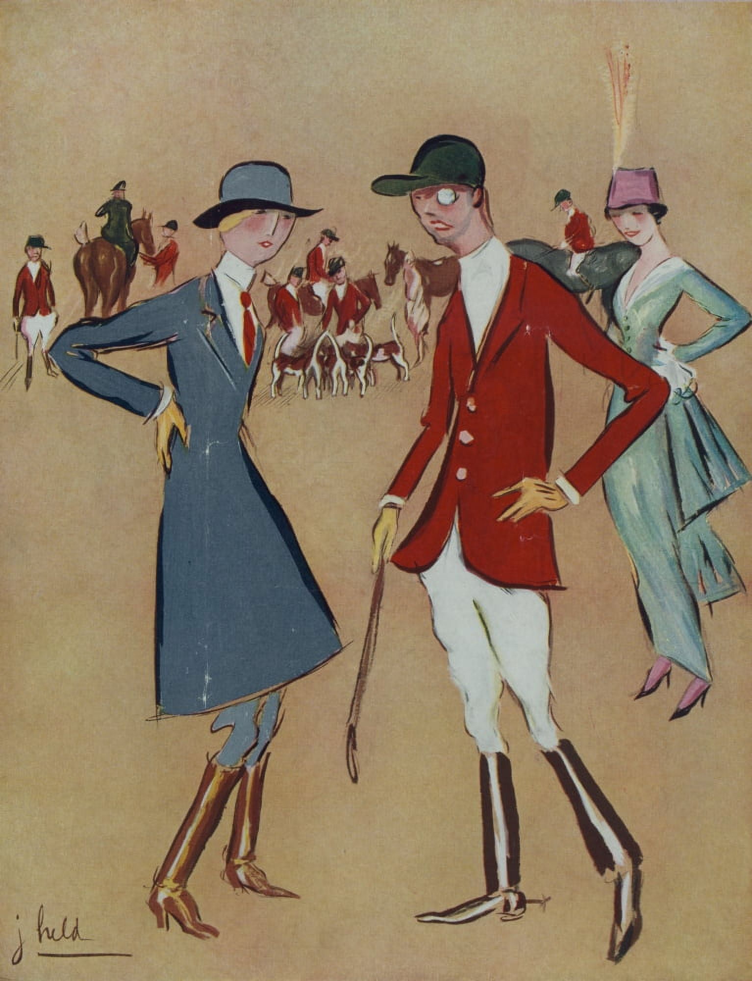 Puck 1914 A hopeless case Canvas Art - John Held (24 x 36)
