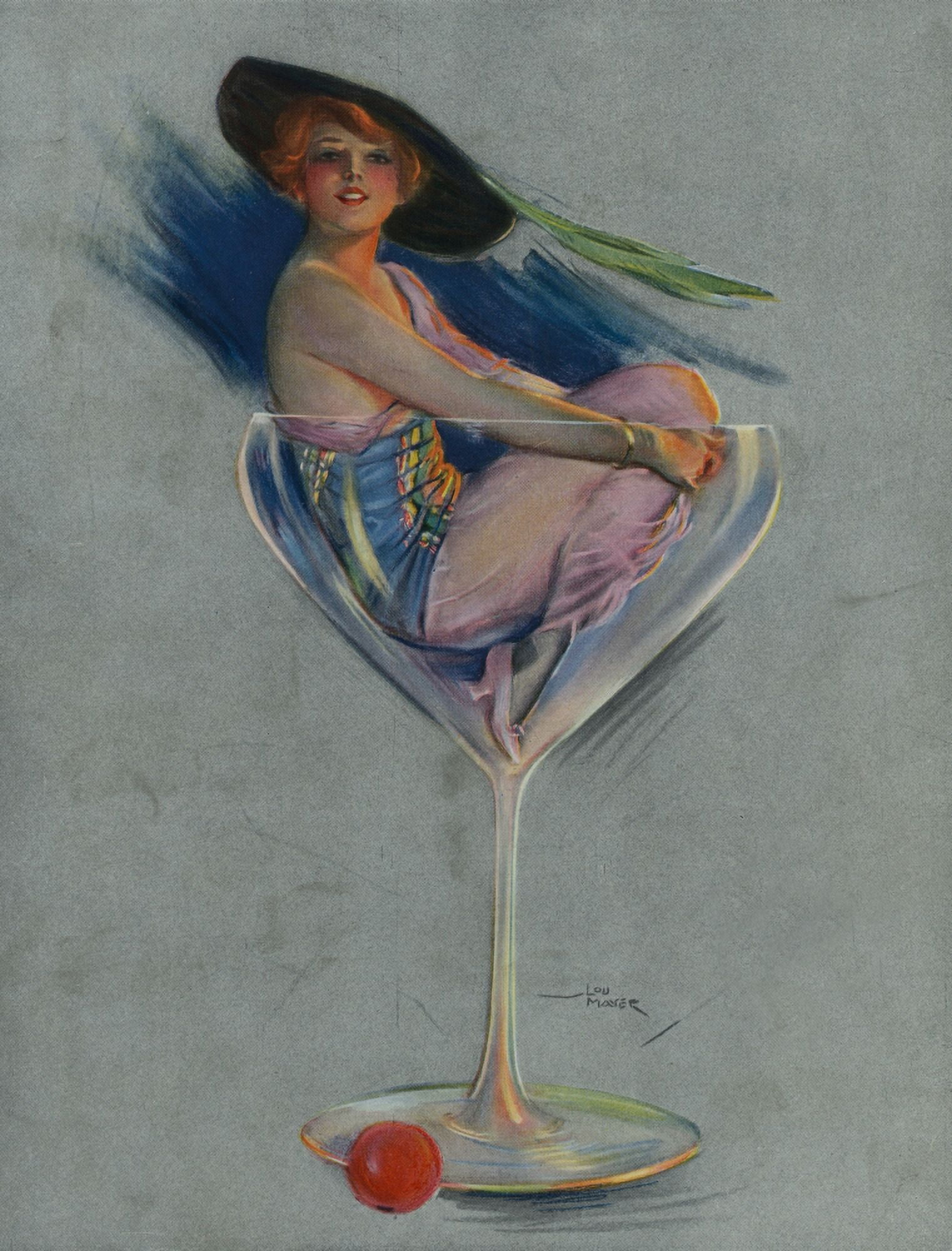 Puck 1914 Heres Looking at You Canvas Art - Lou Mayer (18 x 24)