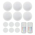 Puck Lights 13 Colors 2 Control Ways Warm Light Battery Operated Push