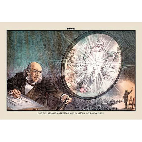 Puck Magazine: Our Distinguished Guest-Fine Art Canvas Print (20" x 30")