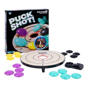 Puck Shot! The Ultimate Flicking Game, Flick the Puck and Sink the Shot, Family Game, Ages 8+, By Moose Toys