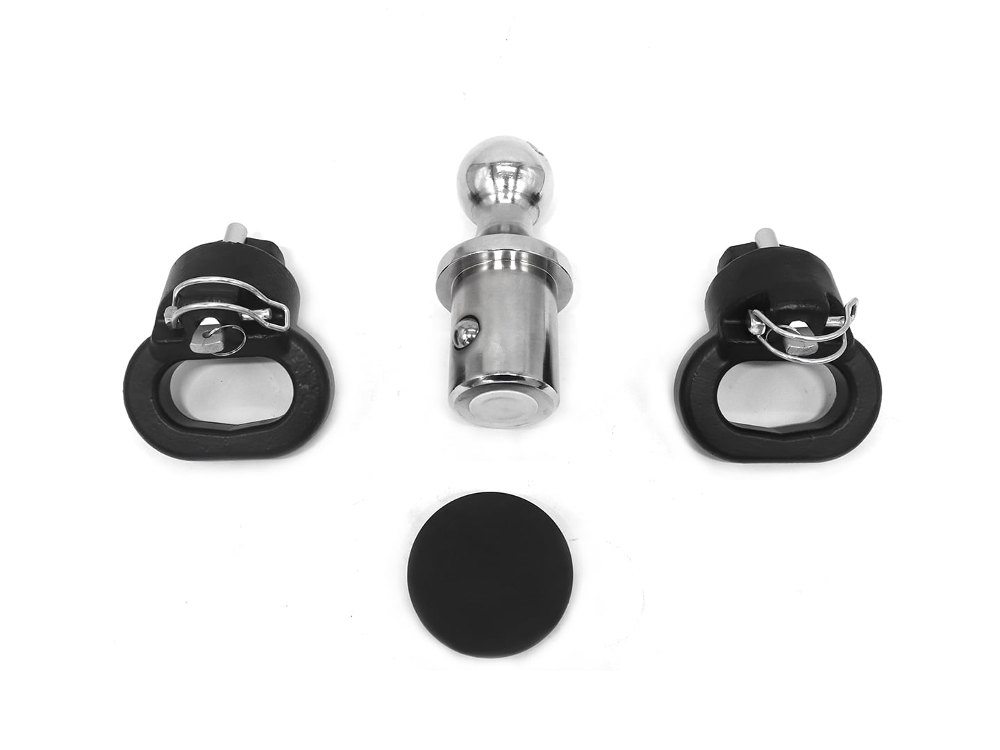 Puck System Gooseneck Hitch Ball Kit with 2 Gooseneck Safety Chain