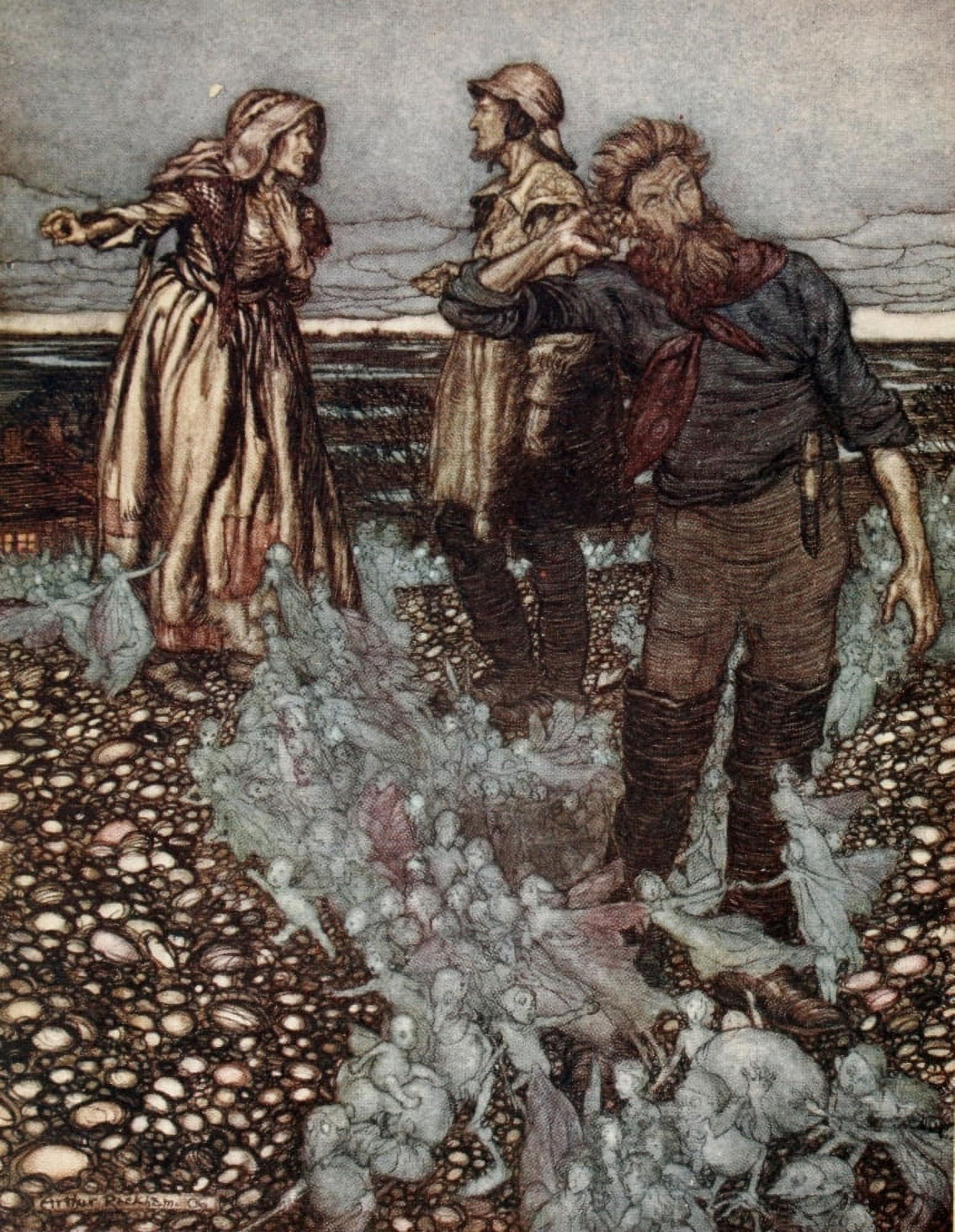 Puck of Pooks Hill 1906 Go with leave & goodwill Canvas Art - A Rackham (18 x 24)