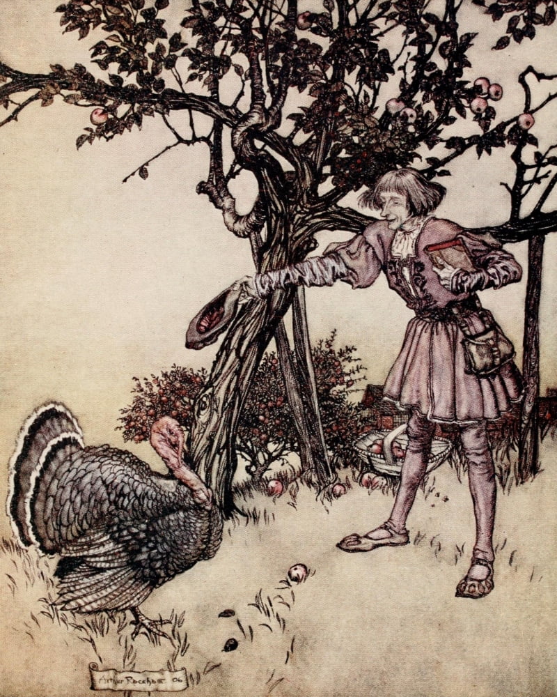 Puck of Pooks Hill 1906 Hoity toity Canvas Art - A Rackham (18 x 24)