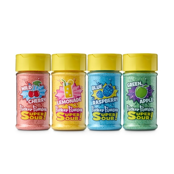 Pucker Powder Super SOUR Topping Assortment Pk, Dessert Topping, Candy, Ice Cream, Cupcake Topper