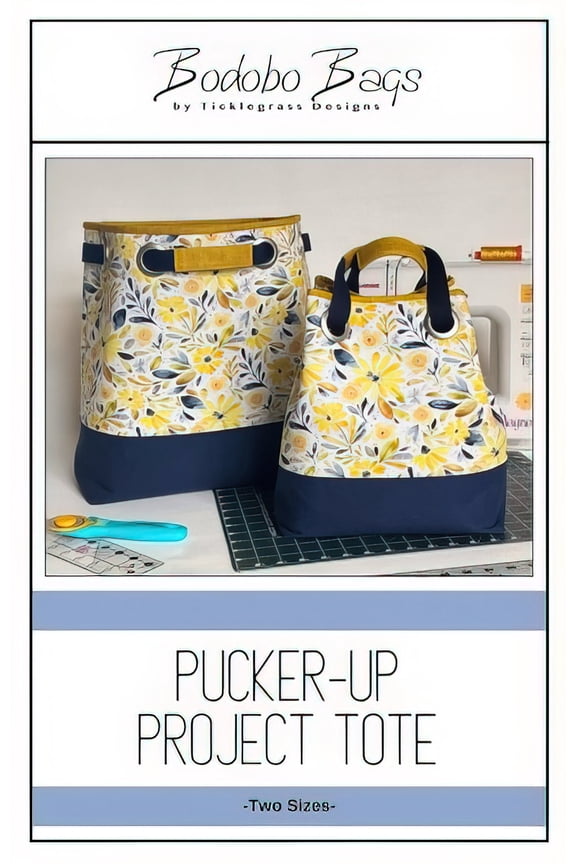 Pucker Up Project Tote Bag Pattern by Natalie Rawlinson Bodobo Bags
