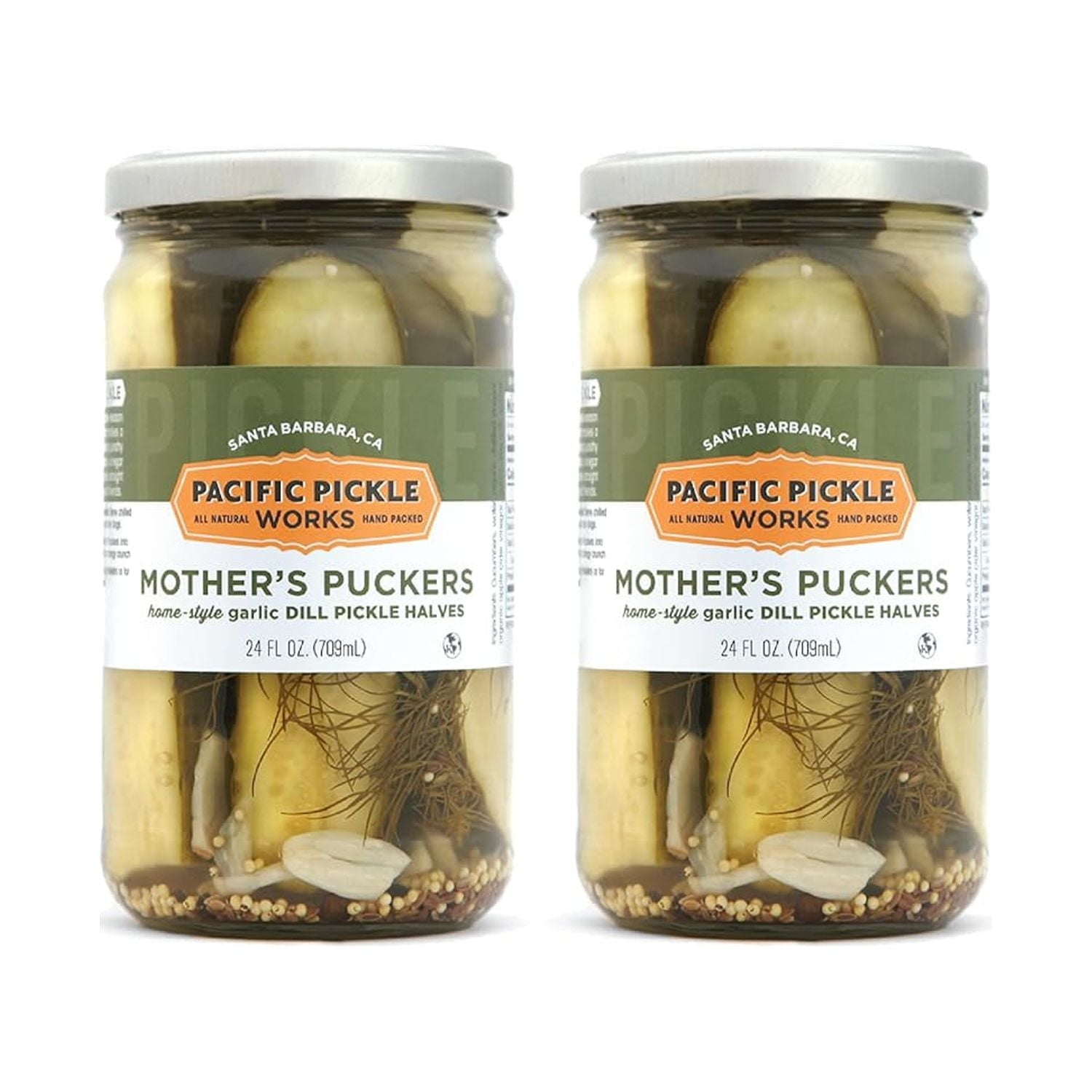 Puckers - Classic Home-Style Garlic Dill Pickles - Crisp, Crunchy ...