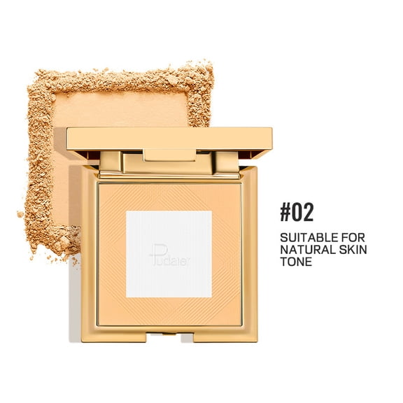 Pudaier Matte Powder Cake Oil Control Setting Powder Compact Rechargeable Loose Powder Concealer 0.353oz - Lightweight Formula for Flawless and Natural Look