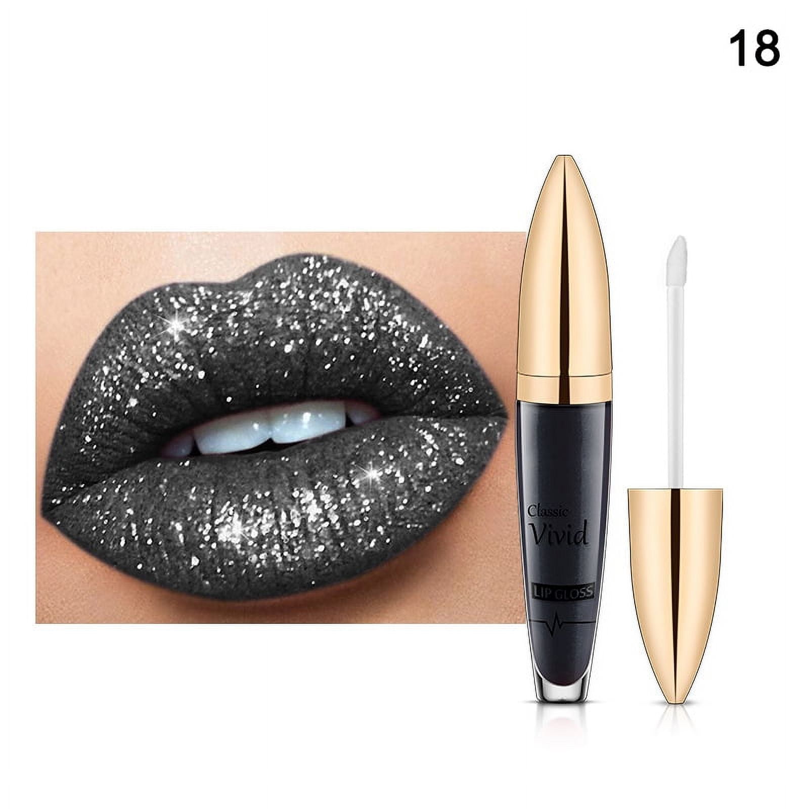 Pudaier Pearlescent Lip Gloss Non Stick Cup Diamond Lip Gloss 7