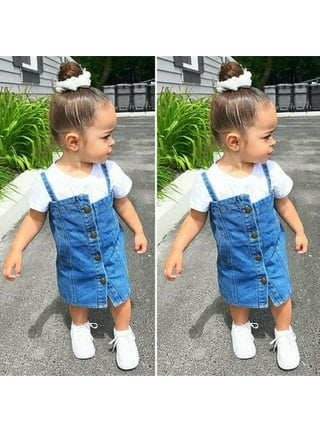  Infant Baby Toddler Girls Clothes Outfits 1-4 Years Old Kids  Fashion Denim Tops Shirt Bell-Bottoms Pants Sets (6-12 Months, Blue):  Clothing, Shoes & Jewelry