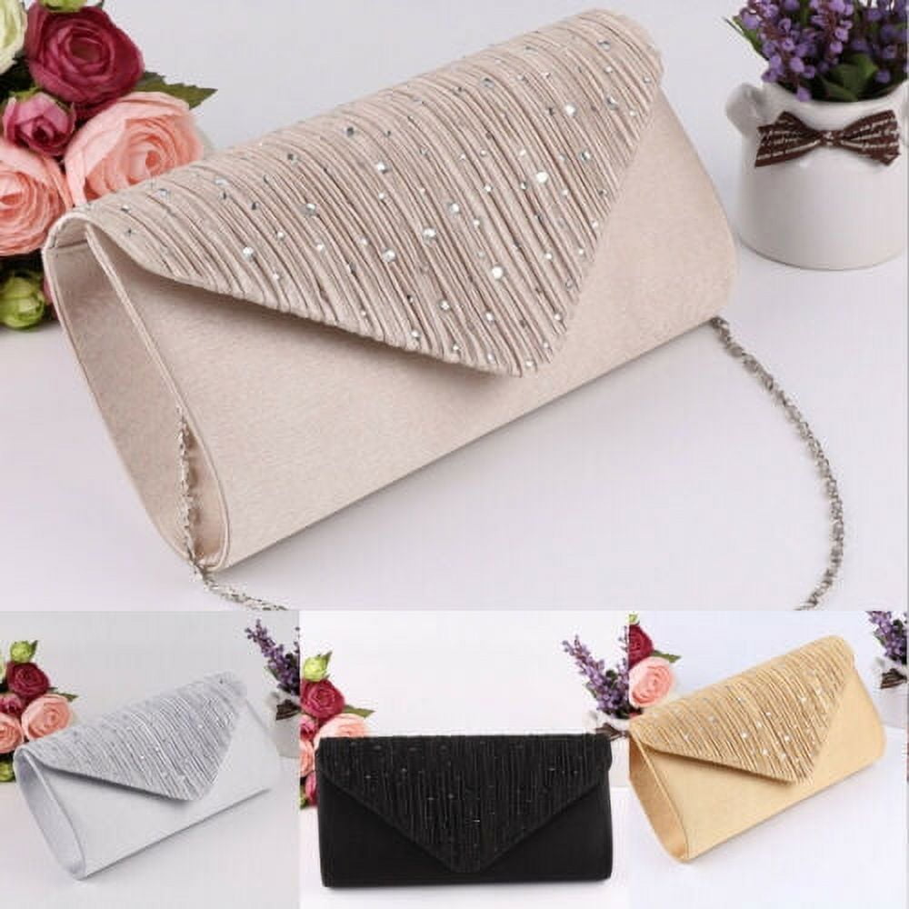 clutch purse for women wedding handmade evening sidebags party bridal clutch  (Western, WHITE) : Amazon.in: Fashion