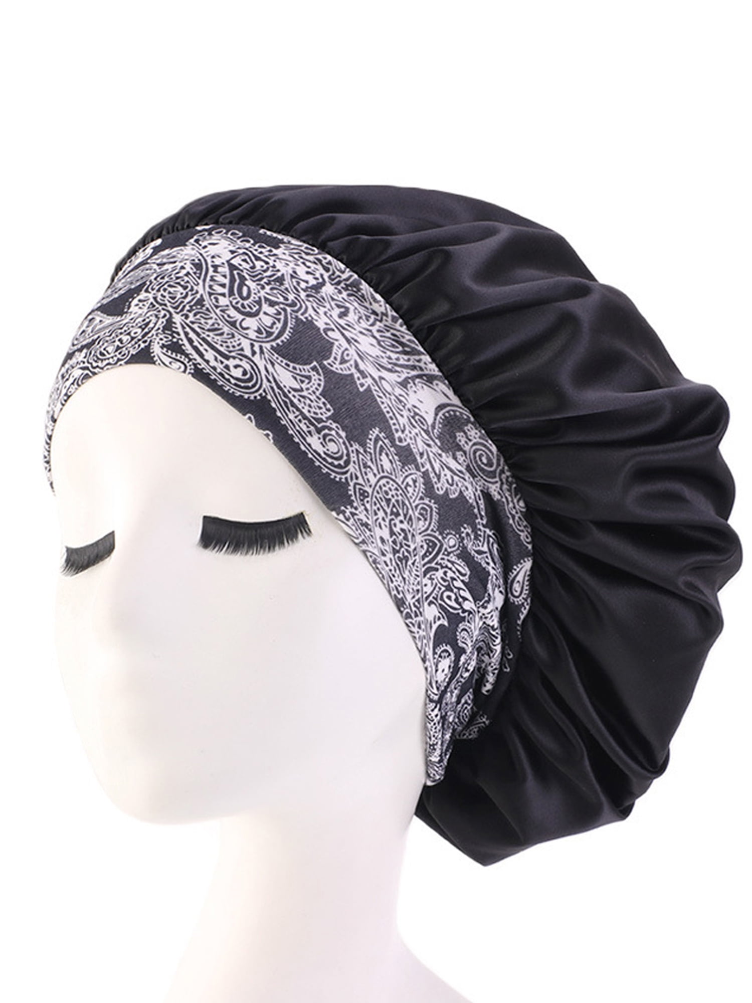 Pudcoco Women Satin Headscarf Sleeping Bonnet Hair Wrap Cap Hat Headband