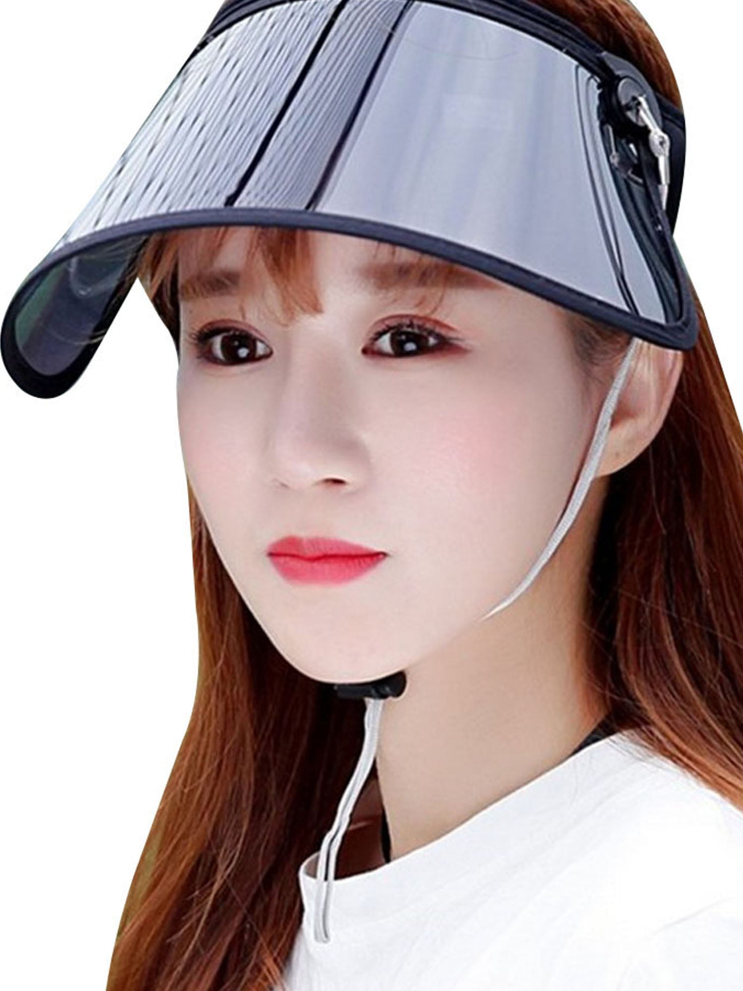 Pudcoco Women Summer Adjustable Visor Sun Hat Uv Protection Face Shield Sun  Cap 