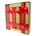 thumbnail image 1 of Pudding Lane Red & Gold Luxury Christmas Crackers - 6 pack, 1 of 2