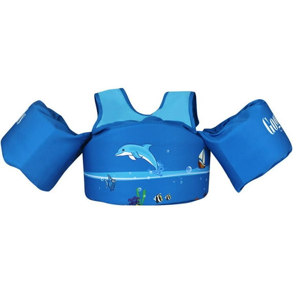 Puddle Jumper Toddler Life Jacket Swim Life Vest for Kids Swim Aids Swim Float Vest with Arm Bands Infant Safe Swimming Trainer Swim Vest for Boys Girls Kids Swim Floatie for Pool/Beach/Ocean/Boat