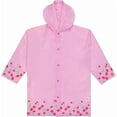 thumbnail image 1 of Puddle Play Kids Waterproof Rain Slicker Jacket with Hood – PVC Raincoat, Snap Closure, Lightweight – Pink – Size 2–3 Years, 1 of 6