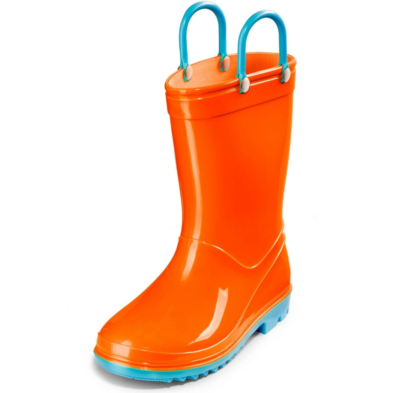 Toddler rain 2025 boots with handles