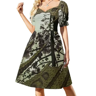 Puddle by M.C. Escher Sleeveless Dress women's evening dresses summer dress korean women long dress women summer