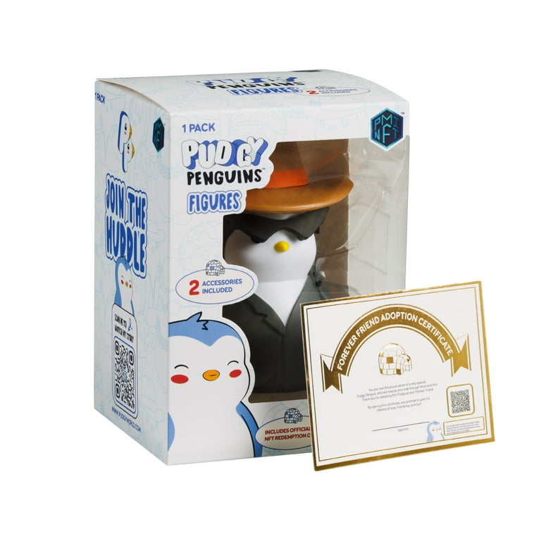 世界的に Pudgy Black - (S1) Box Window Pack Single Figures Penguins その他