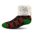thumbnail image 1 of Pudus Brand Slipper Socks Plaid Red Pattern One Size All Amazingly Soft Socks, 1 of 9