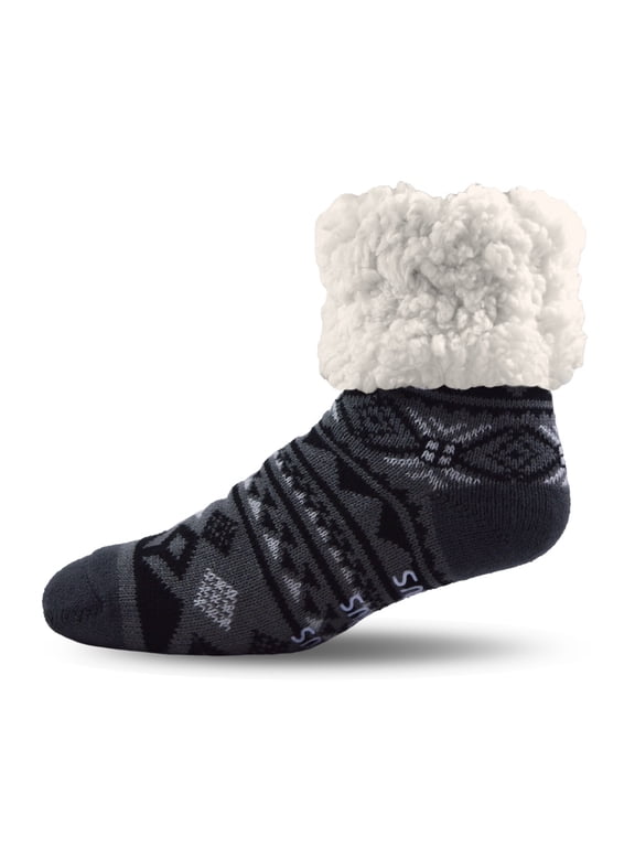 Women's Geometric Black Socks