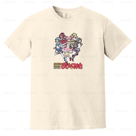 Puella Magi Madoka Mami Homura Anime Magical Girl Fan Art Comfort Color T-Shirt V41252 Unisex, up to 4XL