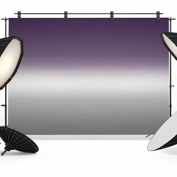 Pueple Grey Backdrop for Photography, Gradient Photo Backdrop Portrait Background Party Banner Photo Backgrounds for Studio Booth Props, 7x5ft